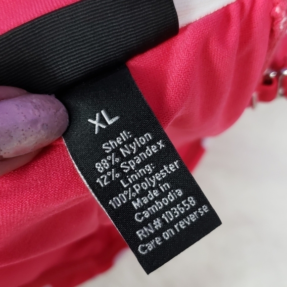 3/$15 new apt 9 polka dot twist front pink bikini top womens size large - Picture 8 of 8